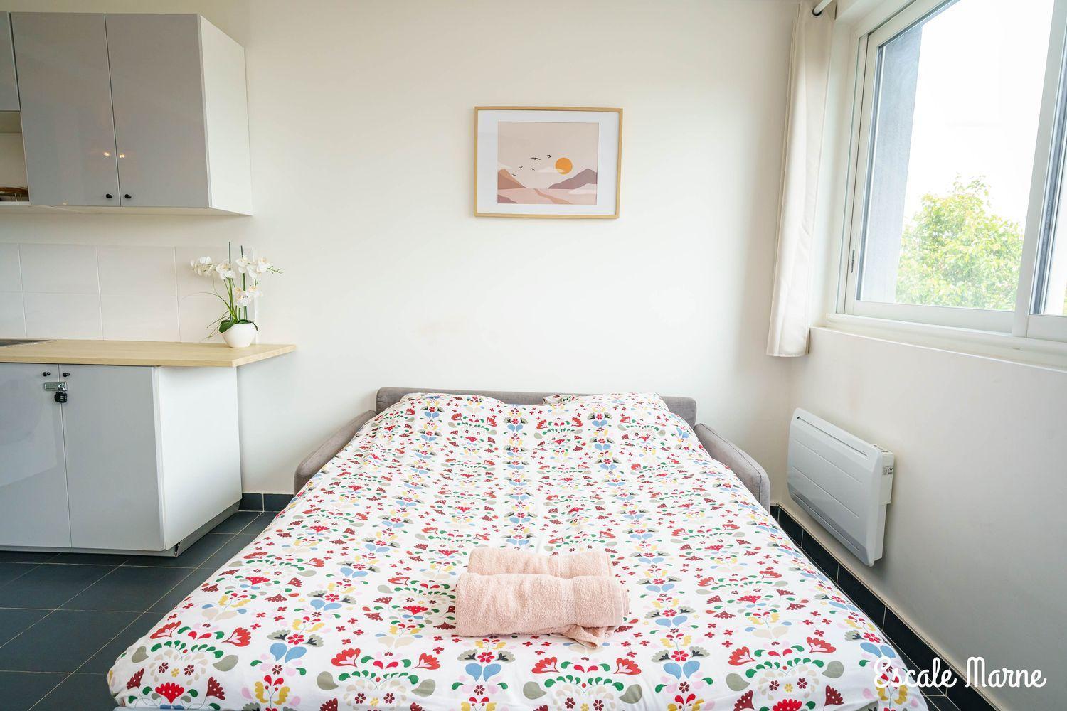 Escale-Marne Fr - 101 - Free Parking - Free Luggage Storage - All Equipped - Linen Included - Washing Machine - Luxury Eve Sleep Mattress 160X200 - 10Mn Walk Metro 8 - Rer A - Panoramic View - From 1 To 4 Guests 迈松阿尔福 外观 照片
