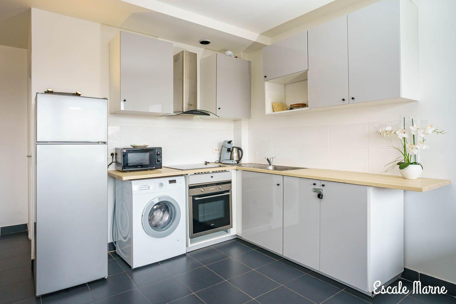 Escale-Marne Fr - 101 - Free Parking - Free Luggage Storage - All Equipped - Linen Included - Washing Machine - Luxury Eve Sleep Mattress 160X200 - 10Mn Walk Metro 8 - Rer A - Panoramic View - From 1 To 4 Guests 迈松阿尔福 外观 照片