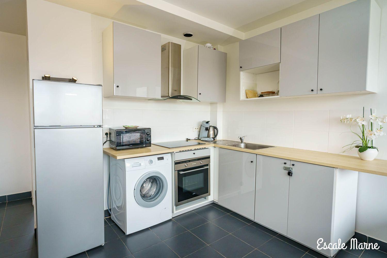 Escale-Marne Fr - 101 - Free Parking - Free Luggage Storage - All Equipped - Linen Included - Washing Machine - Luxury Eve Sleep Mattress 160X200 - 10Mn Walk Metro 8 - Rer A - Panoramic View - From 1 To 4 Guests 迈松阿尔福 外观 照片